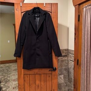 Woman’s Black Overcoat